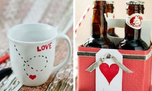 Presente Dia dos Namorados: caneca e cervejas com rótulos personalizados