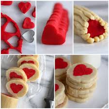Biscoitos Decorados românticos redondo com coração