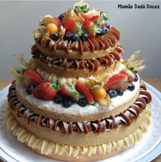 naked cake casamento