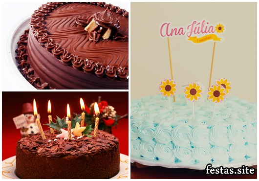 Como Fazer Bolo de Aniversário decorado com ganache de chocolate