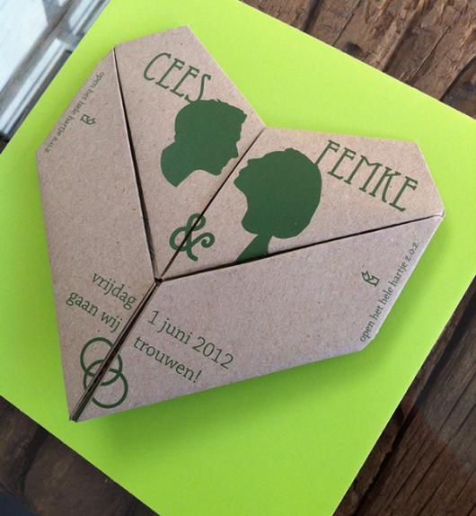 convites de noivado criativos mosaico