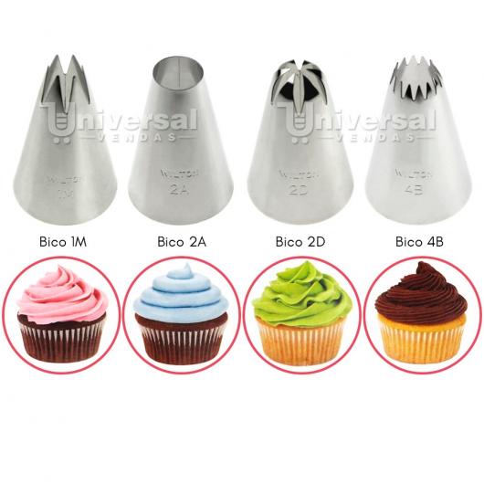 Cupcakes Decorados modelos de bico para confeitar