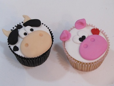 Cupcakes Decorados para Festa Fazendinha