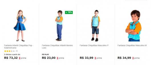 comprar fantasia Chiquititas