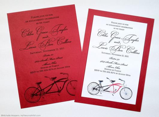 fotos de convites de noivado criativos