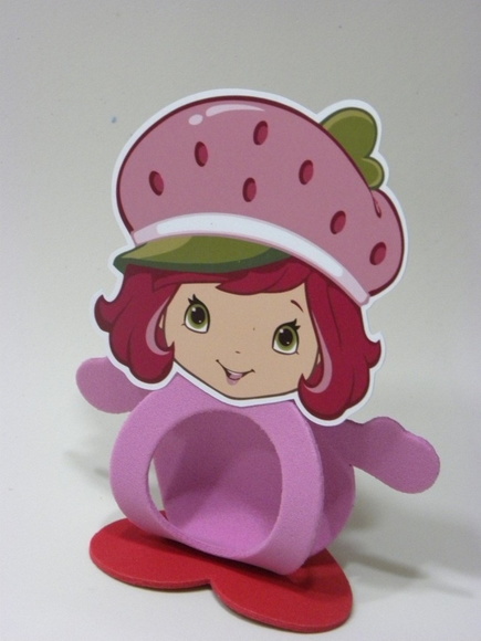 Lembrancinha da Moranguinho em EVA porta bombom