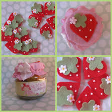 Lembrancinha da Moranguinho pote de papinha personalizado