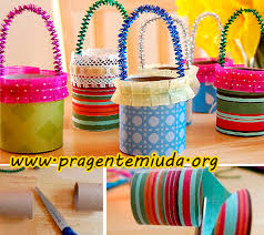 Lembrancinha Dia das Mães com rolo de papel higiênico porta trecos