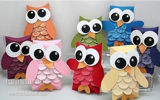 Lembrancinha Dia das Mães com rolo de papel higiênico corujinha decorativa