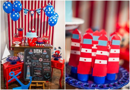 Mesversário decoração Marinheiro rústica