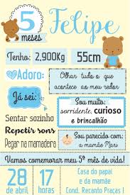 Mesversário Convite cartão ursinho amarelo e azul