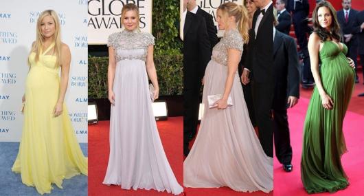 Vestido de Festa para Gestante longo verde escuro