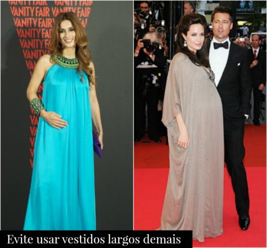 Vestido de Festa para Gestante longo cinza