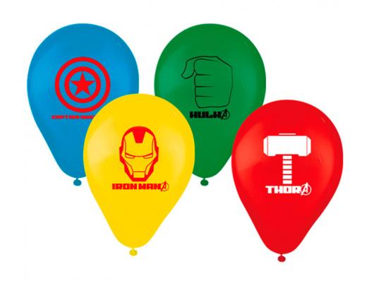 Balões de Festa personalizados com desenho de super heróis