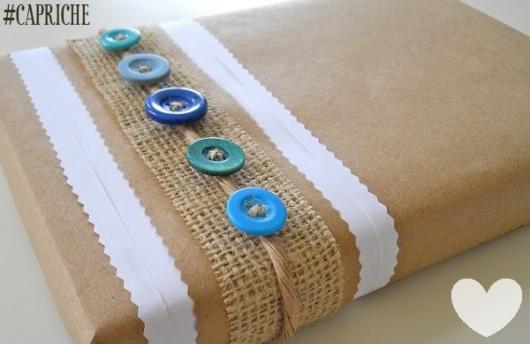 Como Embrulhar Presente com papel craft