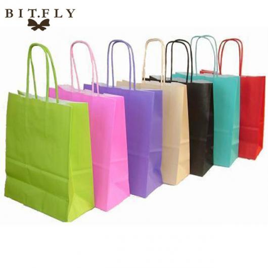 Como Embrulhar Presente com sacolas de papel coloridas