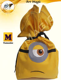 Como Embrulhar Presente com saquinho personalizado doa Minnions