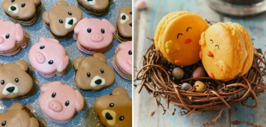como fazer macarons decorados com formato de bichinho