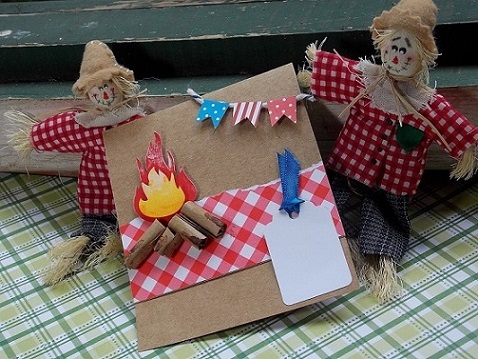 Convite Festa Junina com papel craft