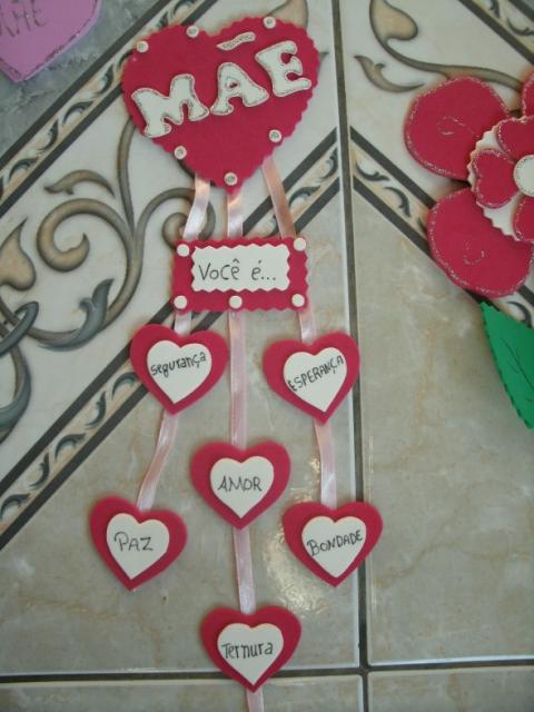 Decoração Dia das Mães com corações