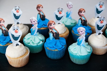 Doces Personalizados Frozen cupcake