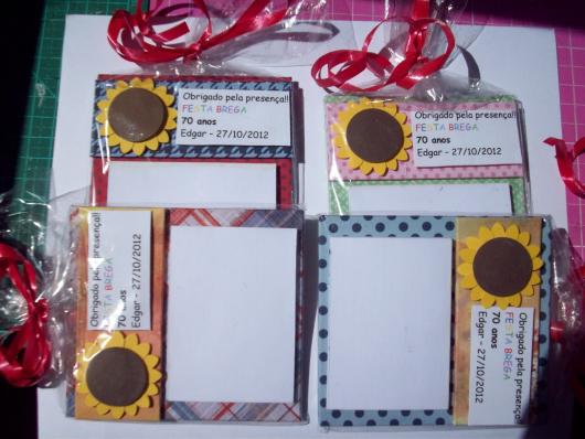 Festa Brega lembrancinha porta bilhete personalizado