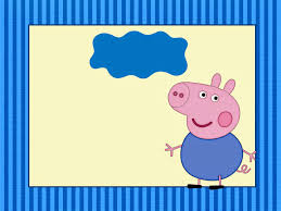 convite para imprimir festa George Pig