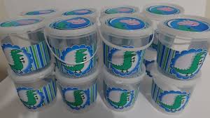 balde lembrancinha festa George Pig