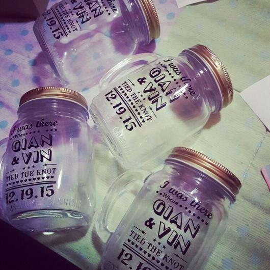 copos de vidros para lembrancinhas de bodas de prata