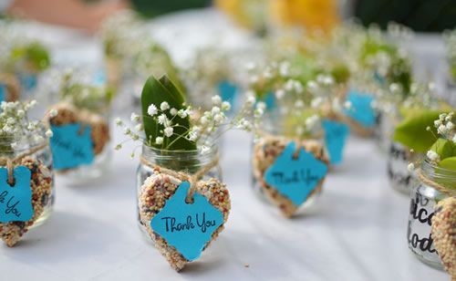 lindos vasos como lembrancinhas de bodas de prata