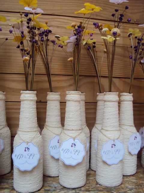 reciclar garrafa em lembrancinhas de bodas de prata