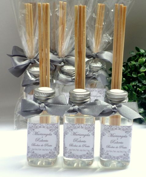 aromatizador em lembrancinhas de bodas de prata