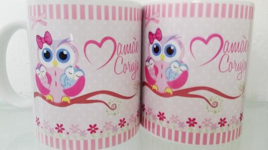 Lembrancinhas para Mulheres para Dia das Mães caneca personalizada com corujinha