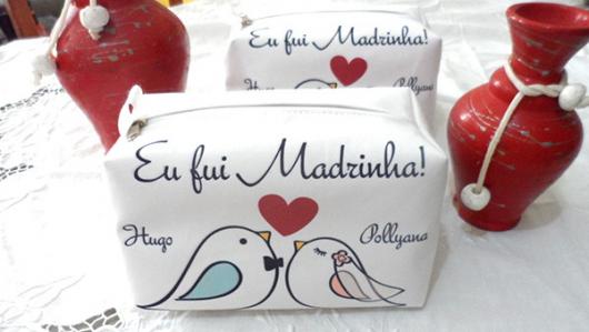 Lembrancinhas para Mulheres para madrinha necessaire personalizada