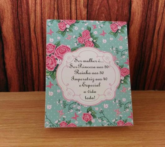 Lembrancinhas para Mulheres para Dia das Mães cartão personalizado