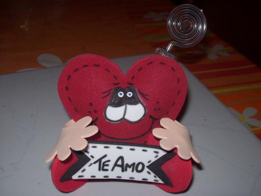 Lembrancinhas para Mulheres para namorada coração porta bilhete de EVA