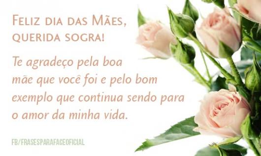 Mensagem Dia das Mães para sogra