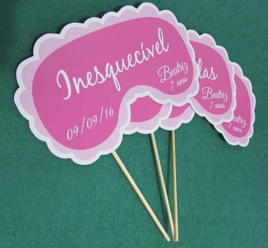 Plaquinhas para Festa do pijama com frase inesquecível