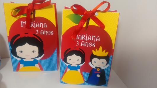 Sacolinha Surpresa da Branca de Neve de papel