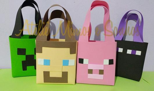 Sacolinha Surpresa Minecraft de EVA