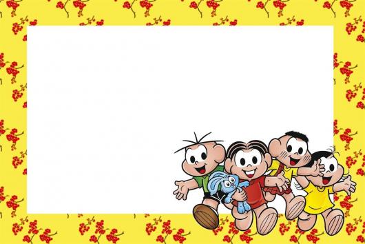 convite turma da mônica modelo pronto