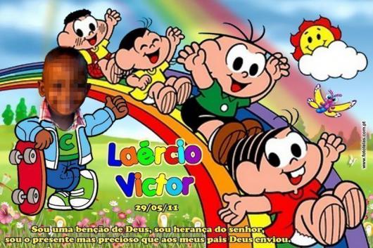 modelo de convite turma da mônica personalizado