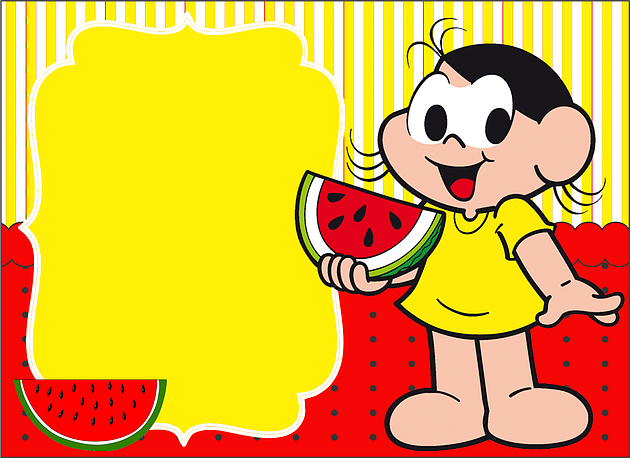 convite turma da mônica pronto da magali