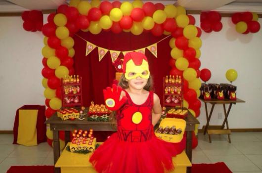 fantasia homem de ferro customizada para meninas