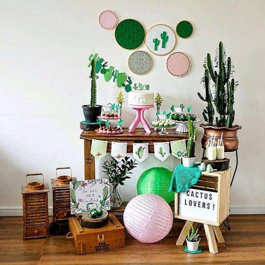 Festa criativa mini table com tema country