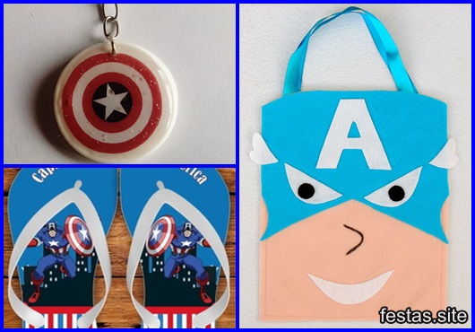 Lembrancinha do Capitão América inspirações