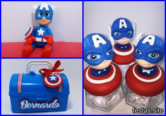 Lembrancinha do Capitão América inspirações