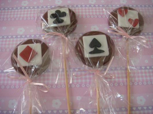 Pirulito de chocolate Alice no País das Maravilhas