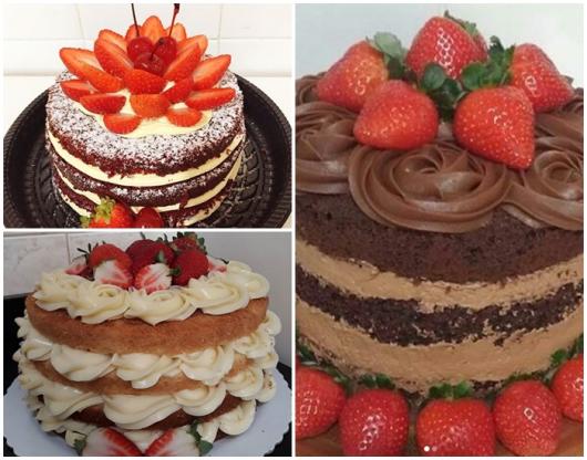 ideias para naked cake