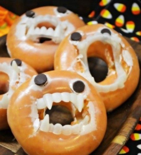 Comidas de Halloween: rosquinhas vampiras